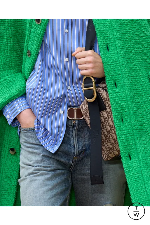 Refined Casual — chinos and linen shirt with braided belt