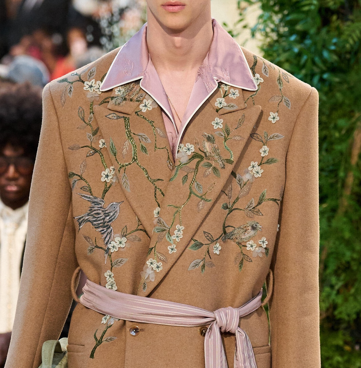 Ornate — layered earth-tone suiting group