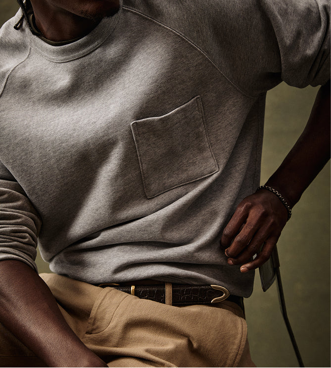 Canvas tote in navy and yellow