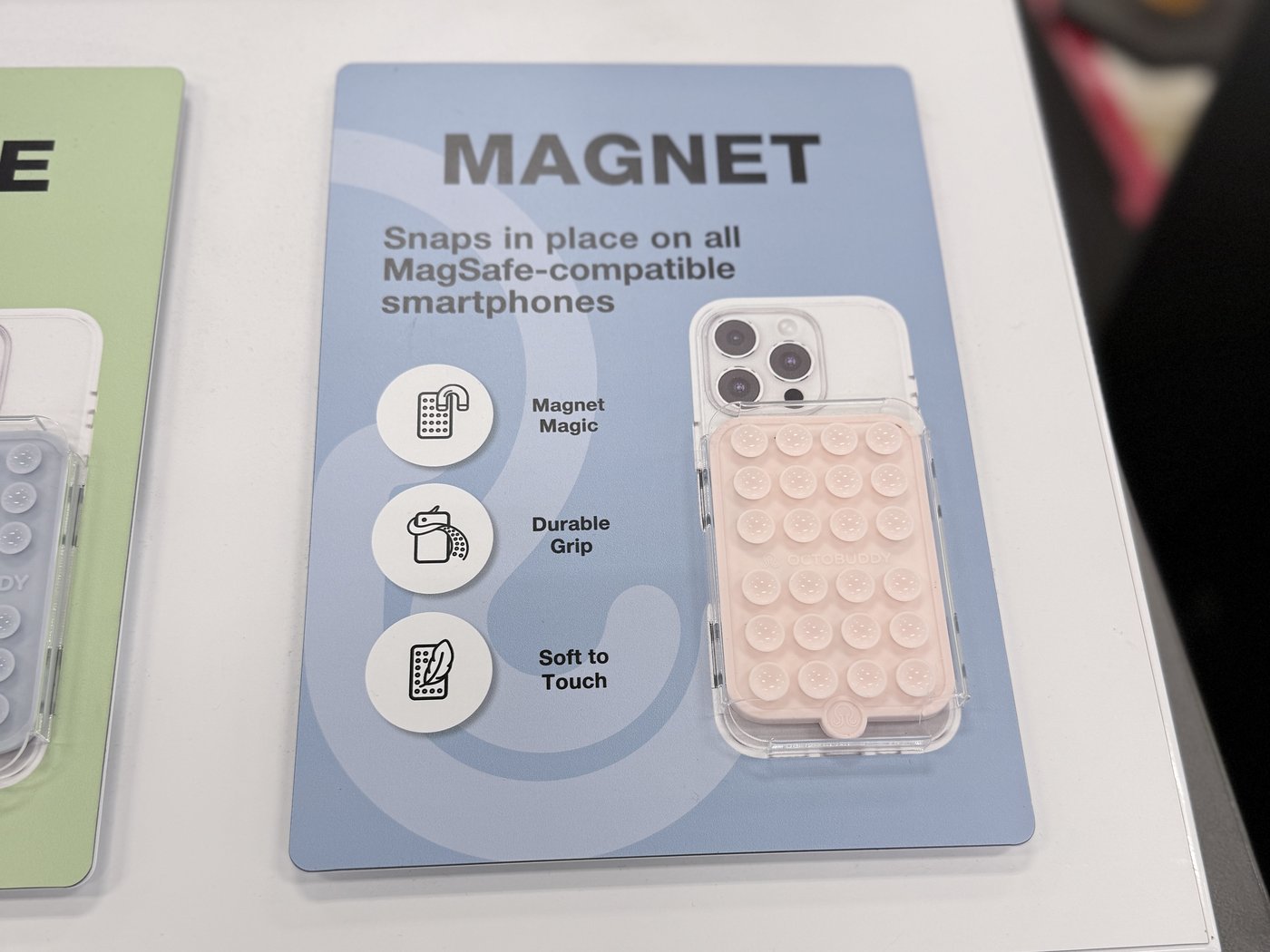MagSafe feature callout on a phone case shelf card